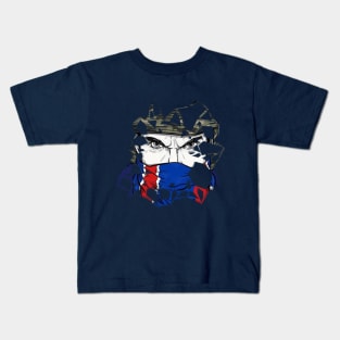 Distressed Collectif Paris patterns Kids T-Shirt